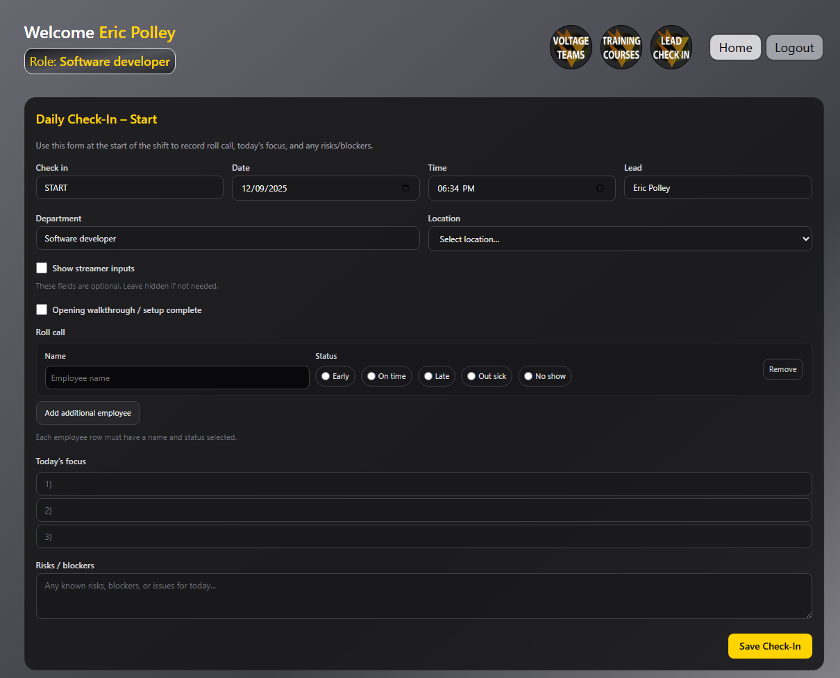 Lead Voltage Preview